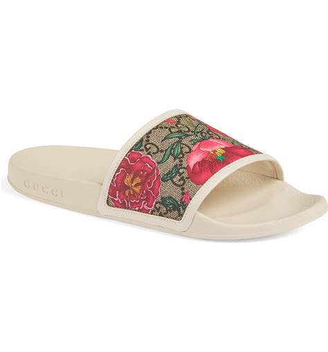 gucci morena floral slide|Gucci floral slides nordstrom.